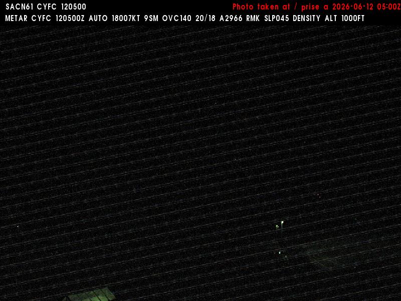 Web Cam image of Fredericton Airport (East)