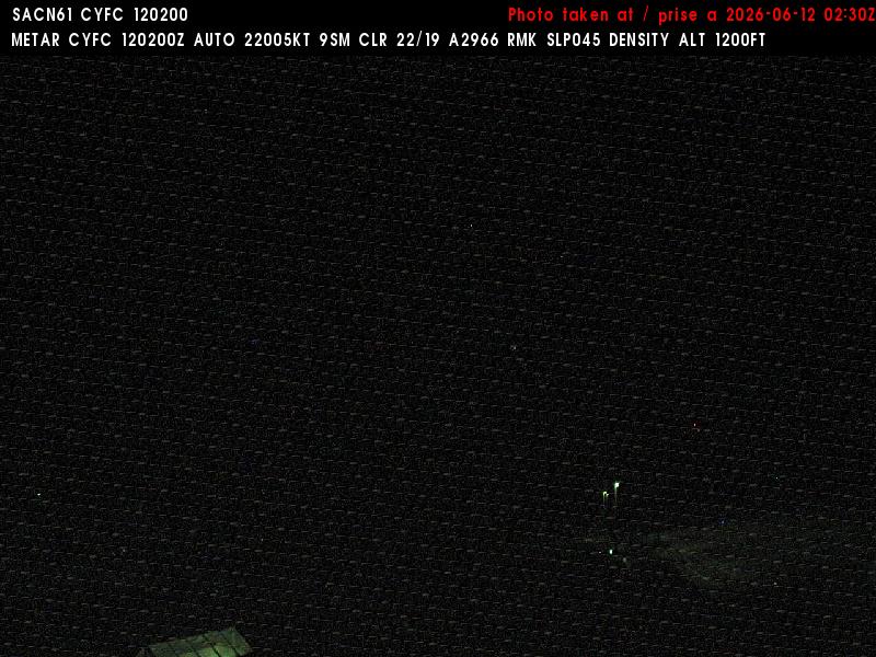 Web Cam image of Fredericton Airport (East)
