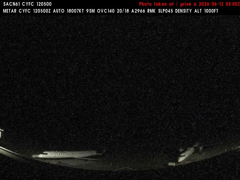 Web Cam image of Fredericton Airport (South West)