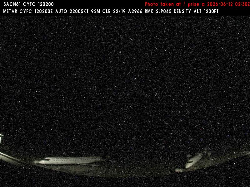 Web Cam image of Fredericton Airport (South West)