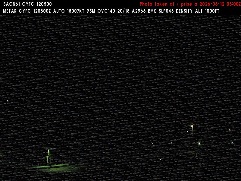 Web Cam image of Fredericton Airport (West)