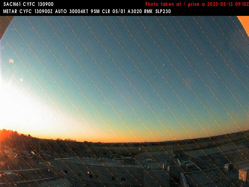 Web Cam image of Fredericton Airport (East)