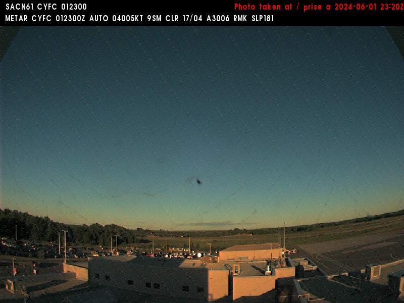 Web Cam image of Fredericton Airport (East)