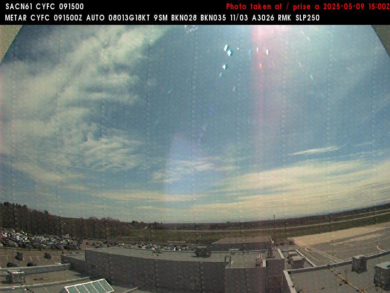Web Cam image of Fredericton Airport (East)