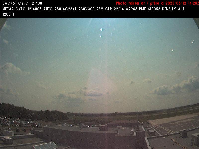 Web Cam image of Fredericton Airport (East)
