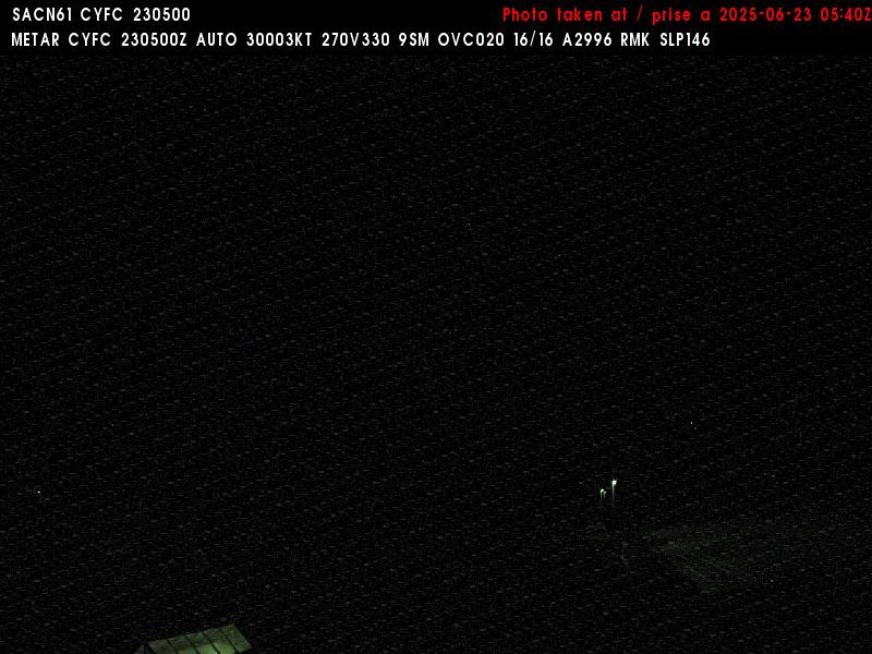 Web Cam image of Fredericton Airport (East)