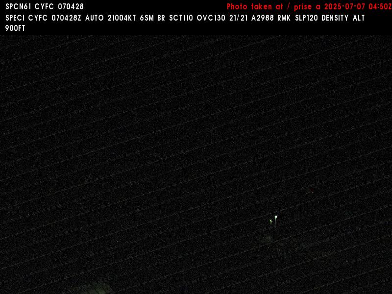 Web Cam image of Fredericton Airport (East)
