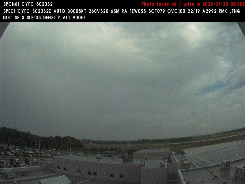Web Cam image of Fredericton Airport (East)