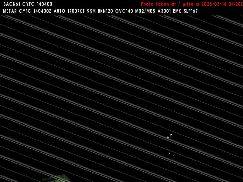 Web Cam image of Fredericton Airport (East)