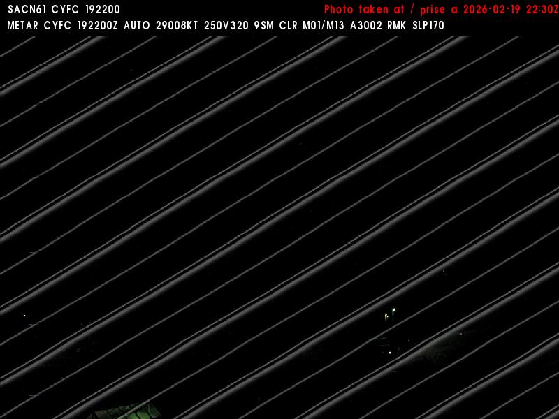 Web Cam image of Fredericton Airport (East)