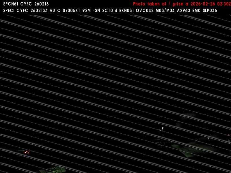 Web Cam image of Fredericton Airport (East)