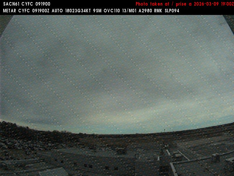 Web Cam image of Fredericton Airport (East)