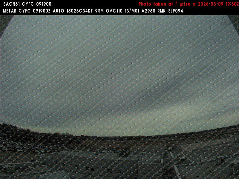 Web Cam image of Fredericton Airport (East)