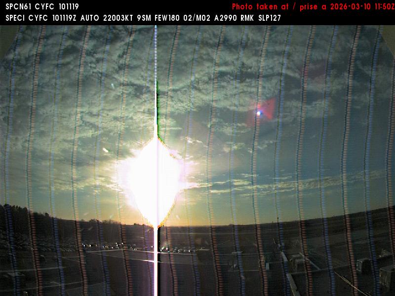 Web Cam image of Fredericton Airport (East)