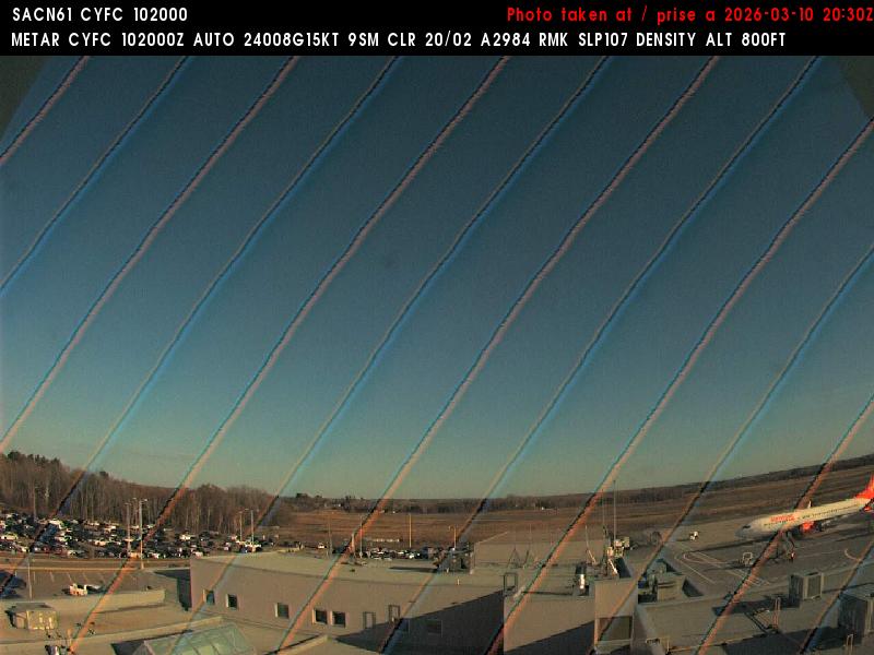 Web Cam image of Fredericton Airport (East)