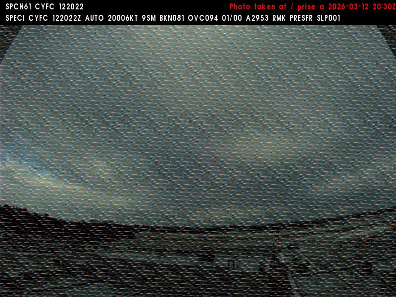 Web Cam image of Fredericton Airport (East)