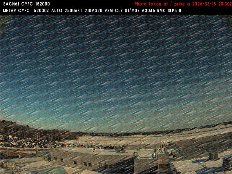 Web Cam image of Fredericton Airport (East)