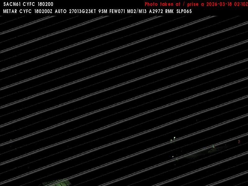 Web Cam image of Fredericton Airport (East)