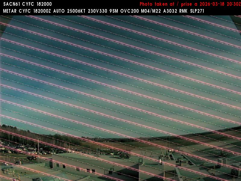 Web Cam image of Fredericton Airport (East)