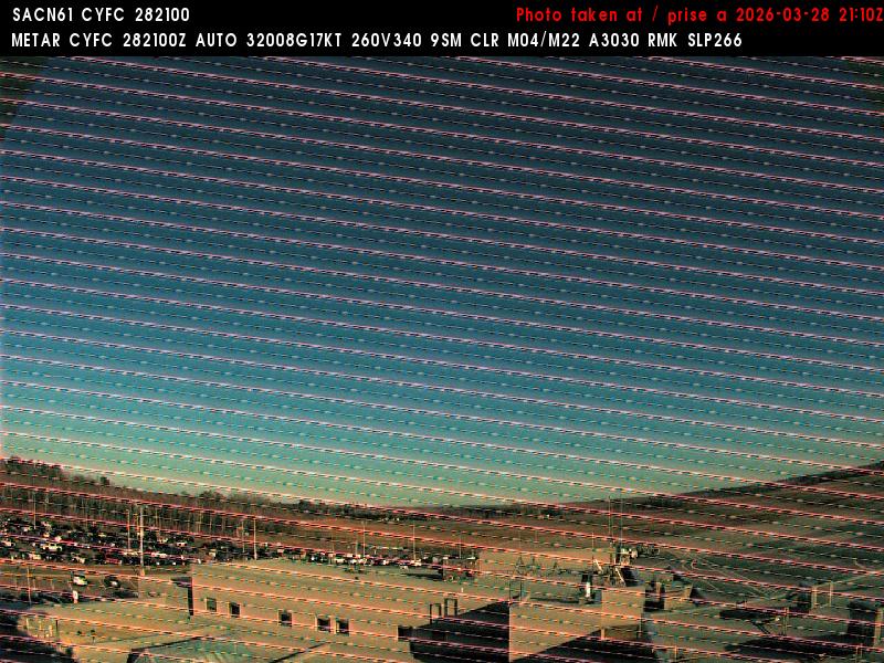 Web Cam image of Fredericton Airport (East)