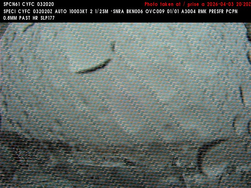 Web Cam image of Fredericton Airport (East)