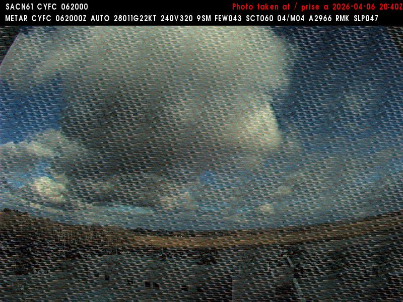 Web Cam image of Fredericton Airport (East)