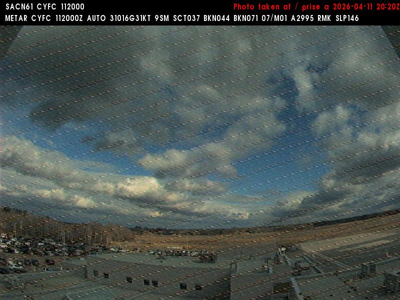Web Cam image of Fredericton Airport (East)