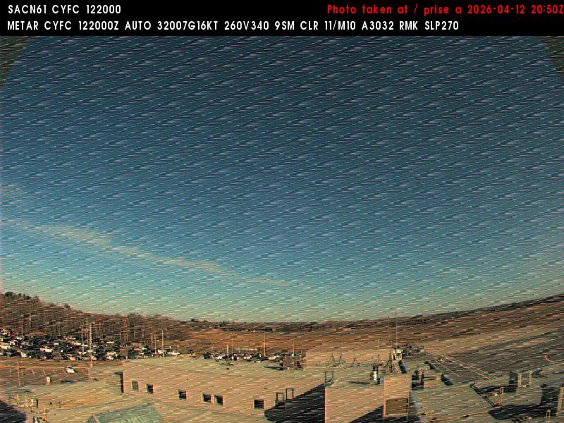 Web Cam image of Fredericton Airport (East)