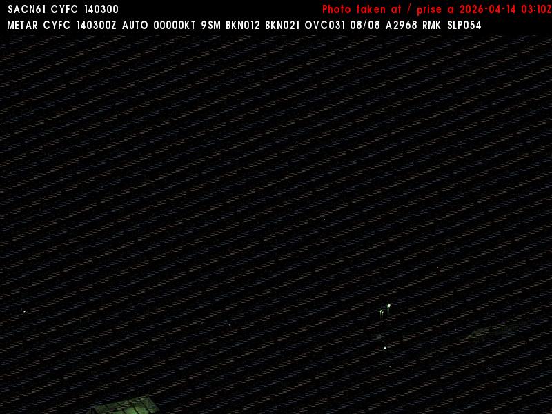 Web Cam image of Fredericton Airport (East)