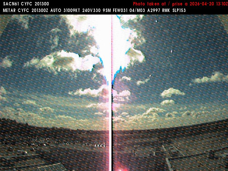 Web Cam image of Fredericton Airport (East)