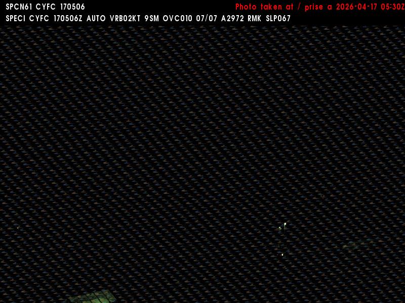 Web Cam image of Fredericton Airport (East)