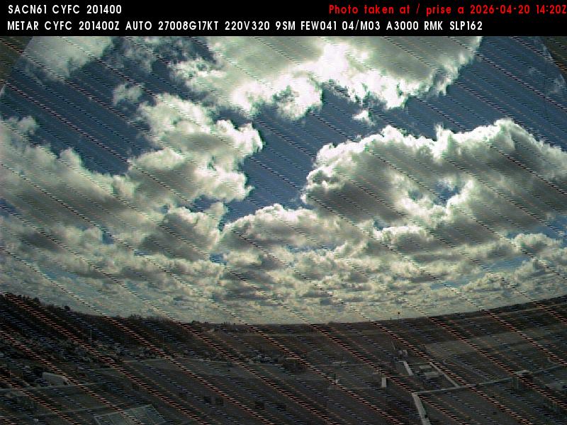 Web Cam image of Fredericton Airport (East)