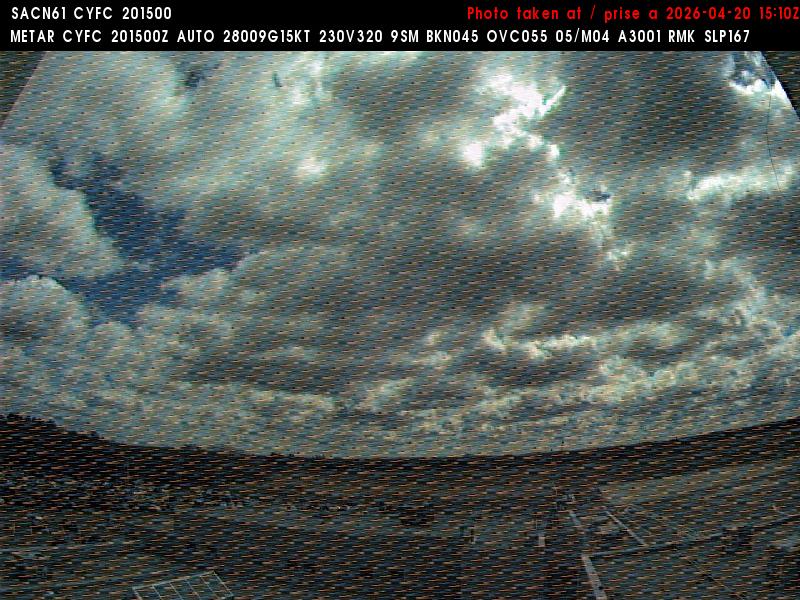 Web Cam image of Fredericton Airport (East)