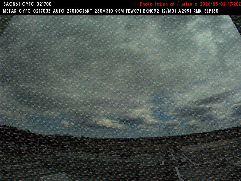 Web Cam image of Fredericton Airport (East)