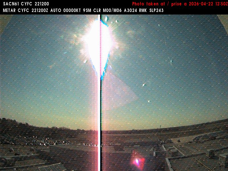 Web Cam image of Fredericton Airport (East)