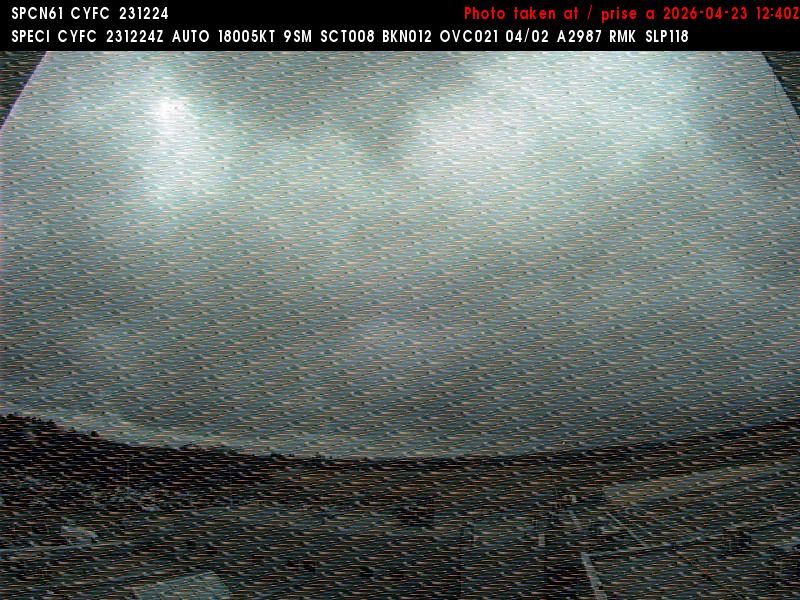 Web Cam image of Fredericton Airport (East)