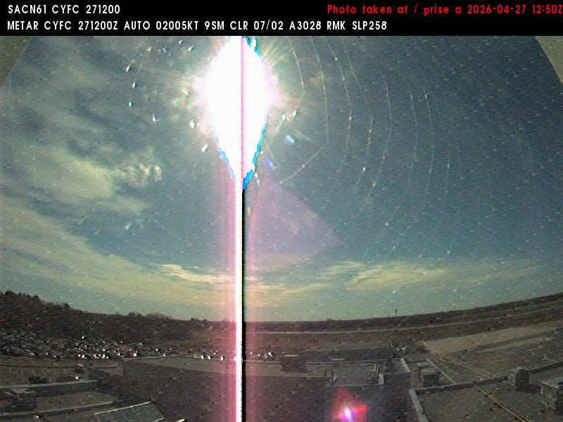 Web Cam image of Fredericton Airport (East)