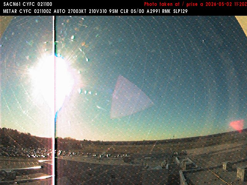 Web Cam image of Fredericton Airport (East)