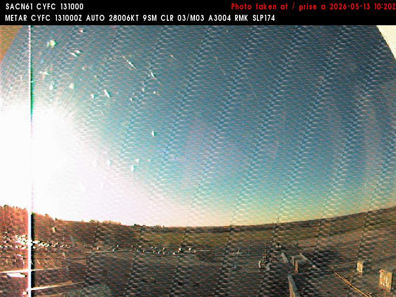 Web Cam image of Fredericton Airport (East)