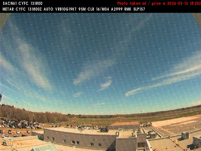 Web Cam image of Fredericton Airport (East)
