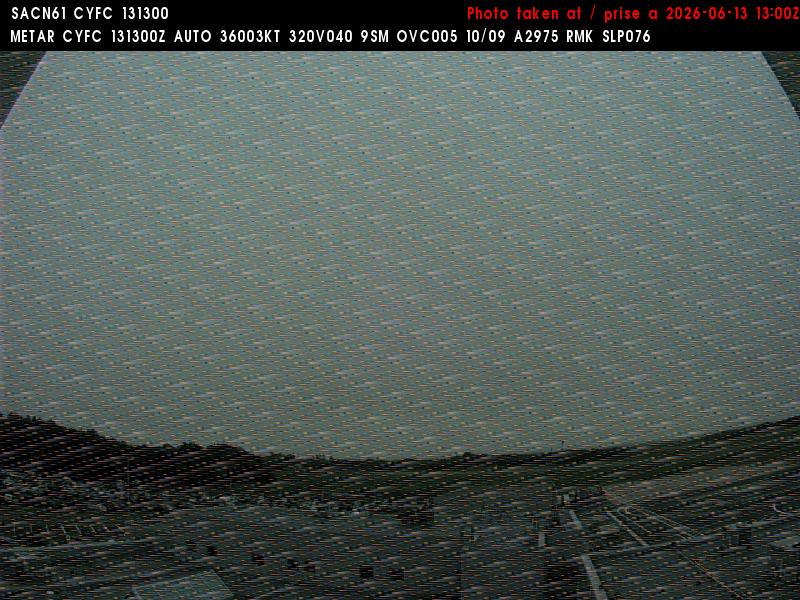 Web Cam image of Fredericton Airport (East)