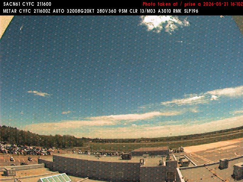 Web Cam image of Fredericton Airport (East)