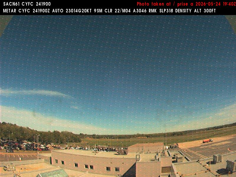 Web Cam image of Fredericton Airport (East)