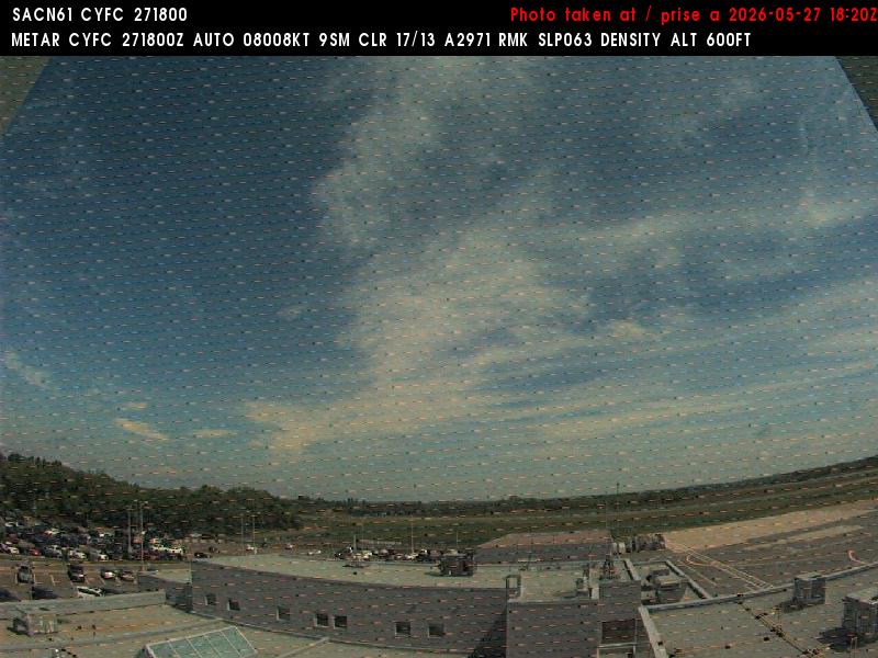Web Cam image of Fredericton Airport (East)