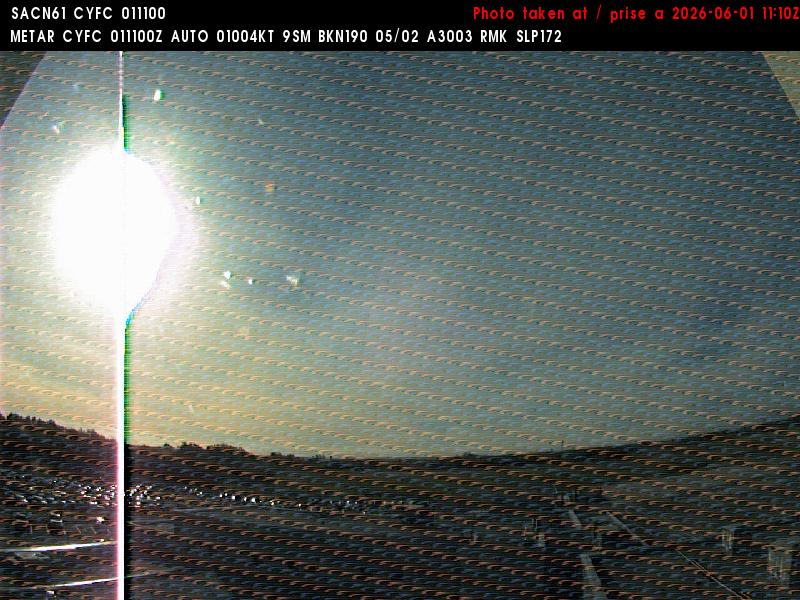 Web Cam image of Fredericton Airport (East)