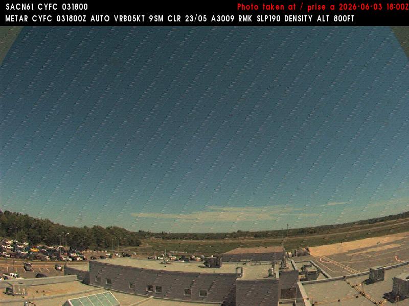 Web Cam image of Fredericton Airport (East)