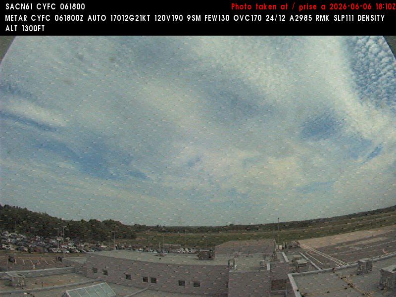 Web Cam image of Fredericton Airport (East)