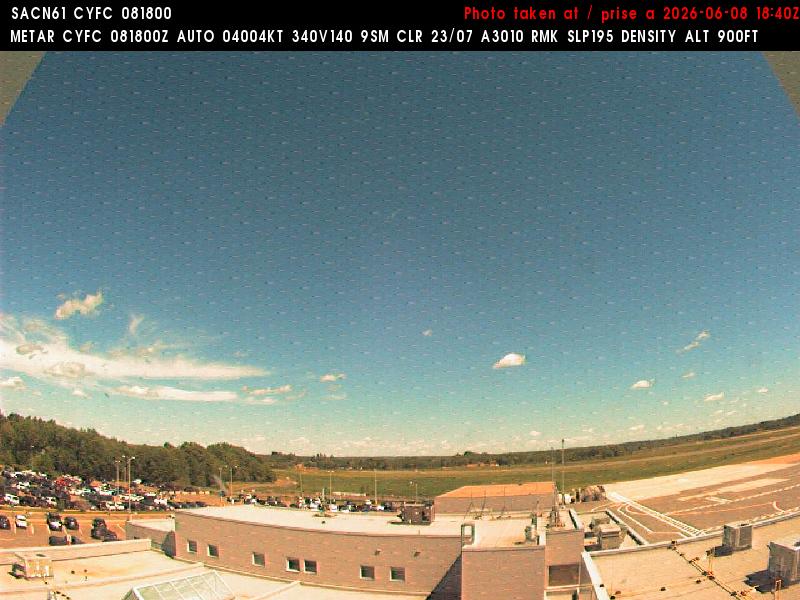 Web Cam image of Fredericton Airport (East)