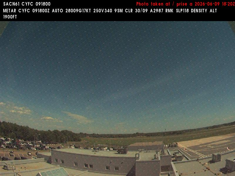 Web Cam image of Fredericton Airport (East)