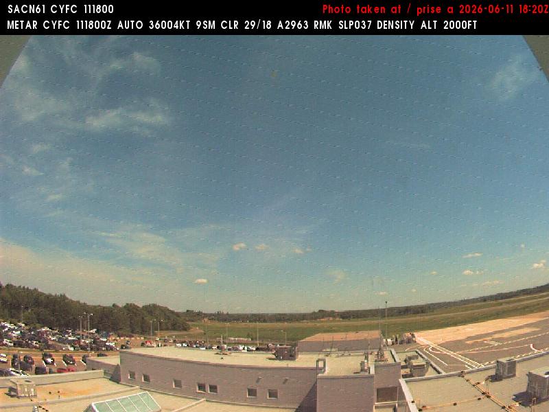 Web Cam image of Fredericton Airport (East)